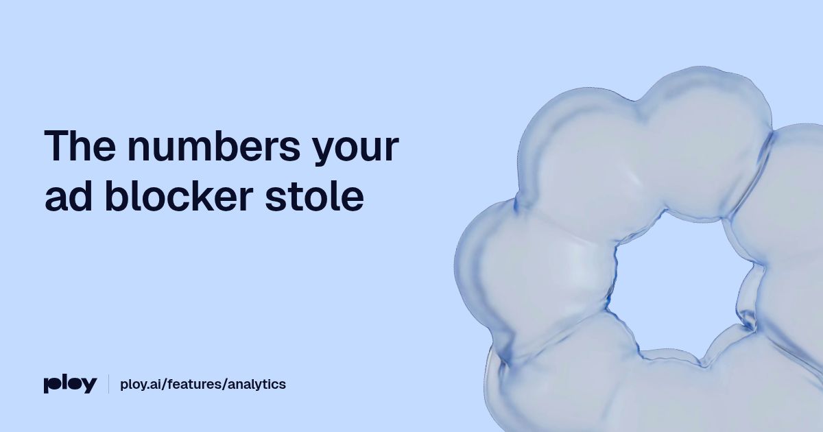 Ploy analytics — the numbers your ad blocker stole
