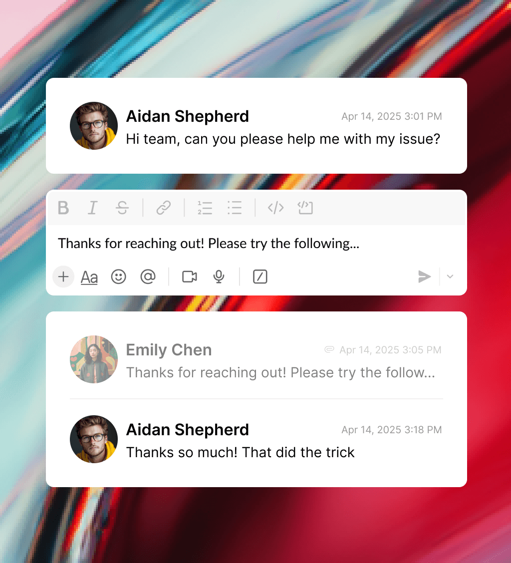 Reply to emails from Slack threads