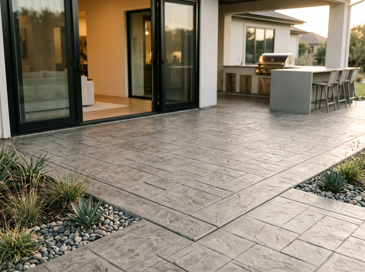 Stamped patio inspiration