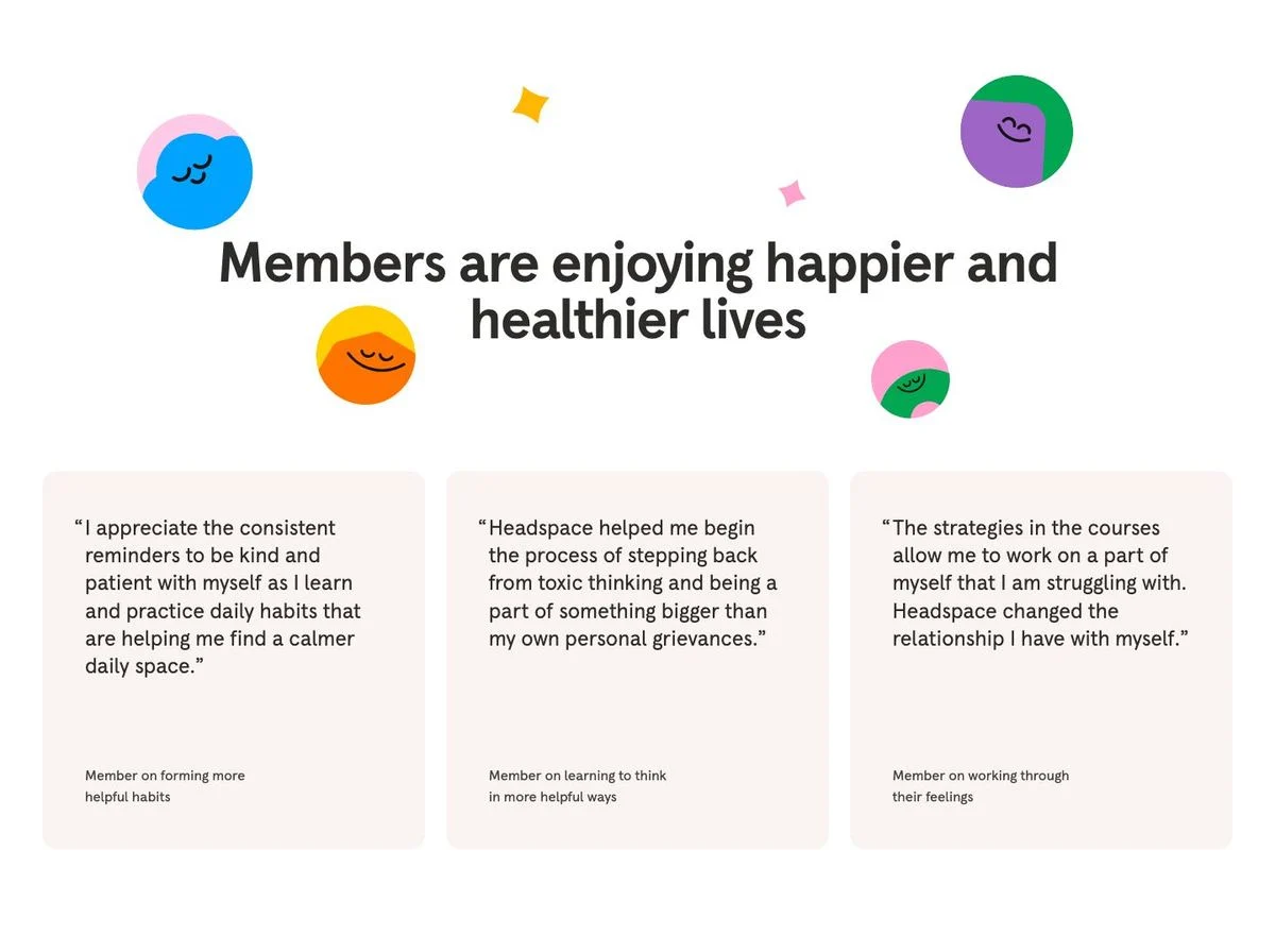 Headspace member quotes