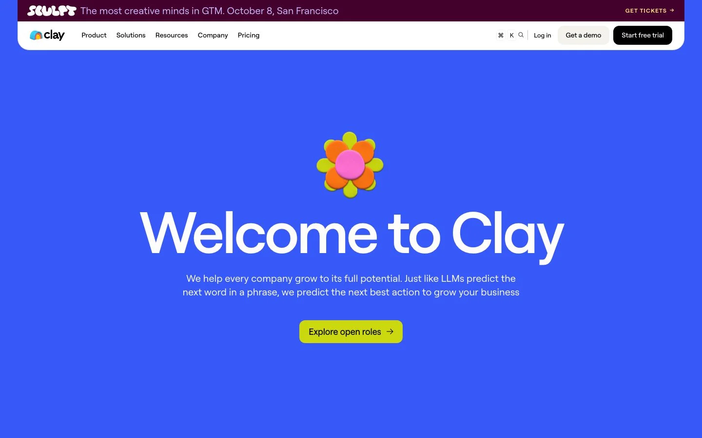 Clay About page