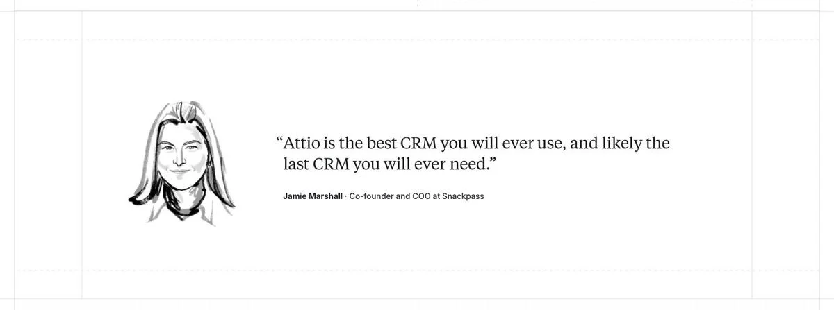 Attio hero quote