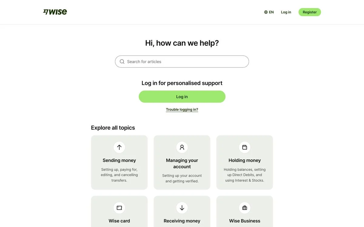 Wise help centre