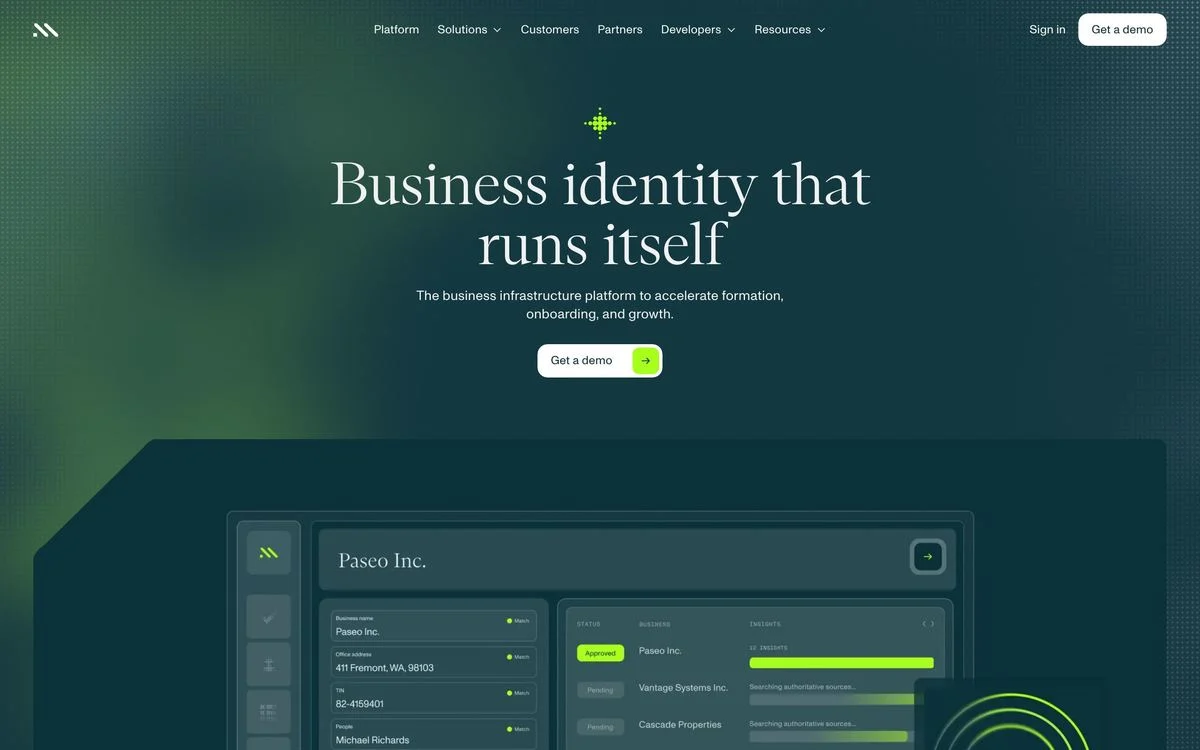 Middesk homepage