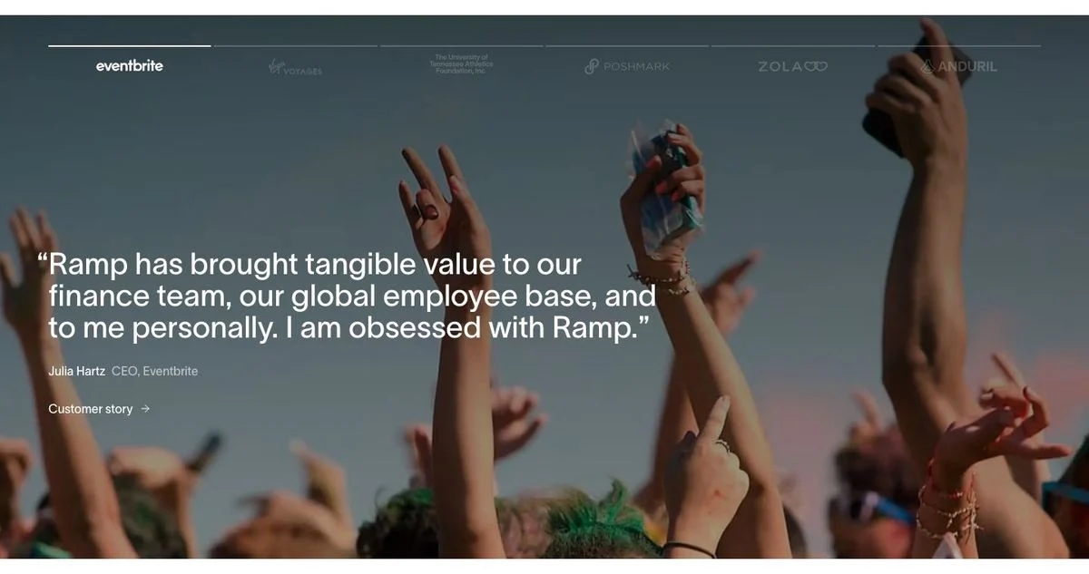Ramp customer quote section