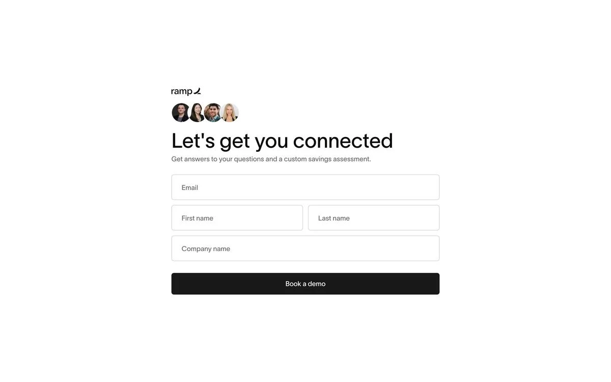 Ramp contact page