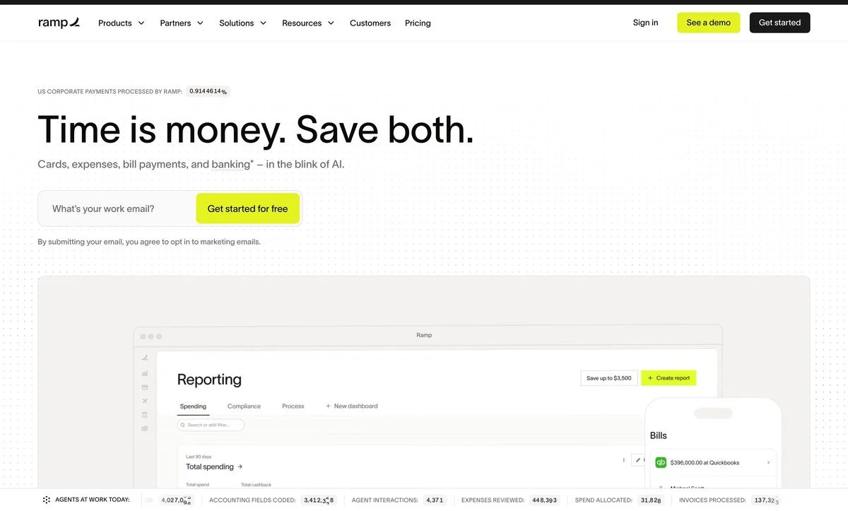 Ramp homepage