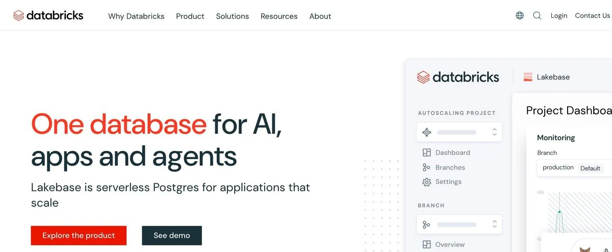 Databricks homepage