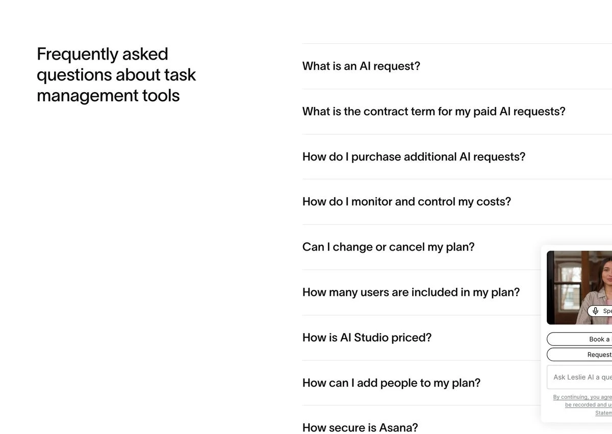 Asana pricing FAQ