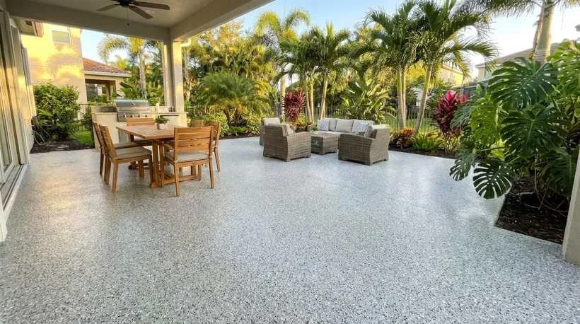Why Polyaspartic Fits Florida Patios and Lanais