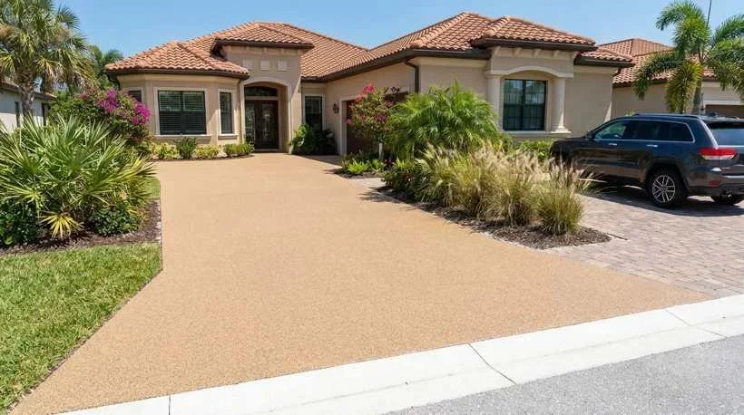 Match the Driveway Finish to Florida Sun