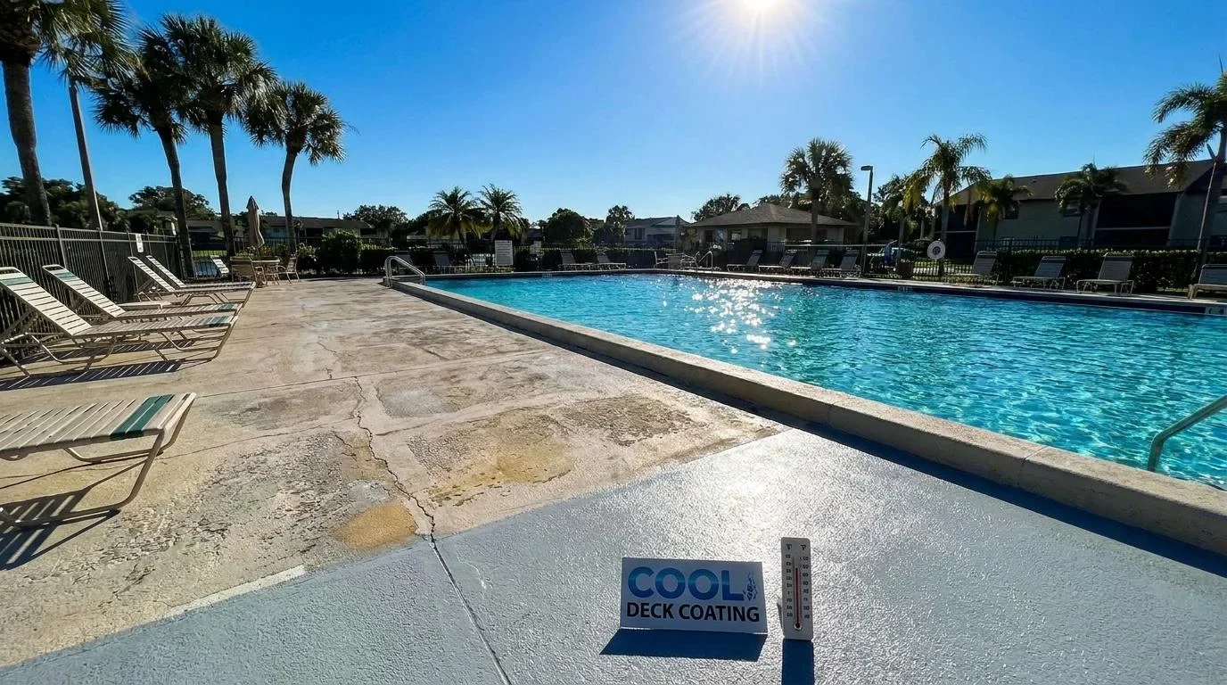 What Makes a Pool Deck Coating Work in Florida?