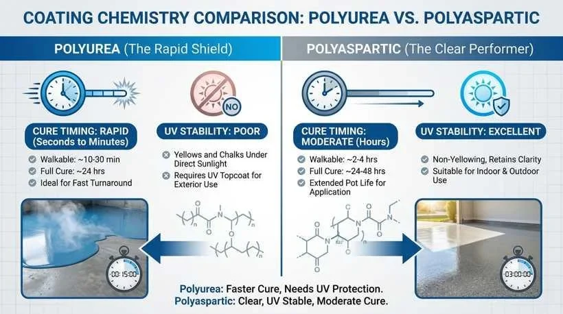 Why Polyaspartic and Polyurea Prices Get Compared