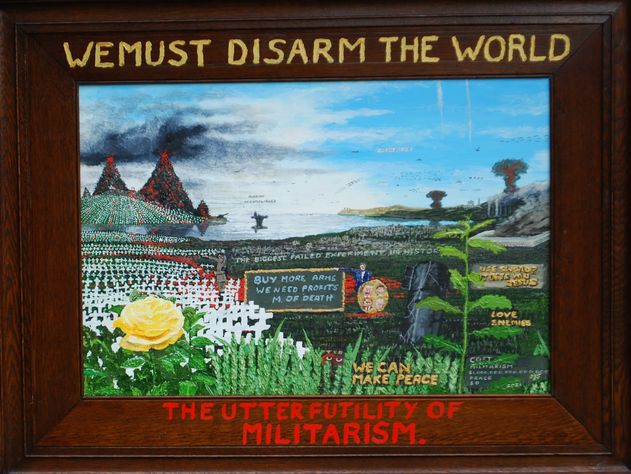 The Painting, We must Disarm the World.