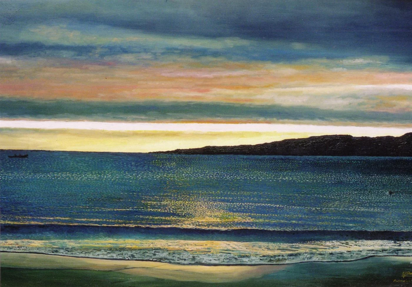Achmelvic at sunset on the longest day