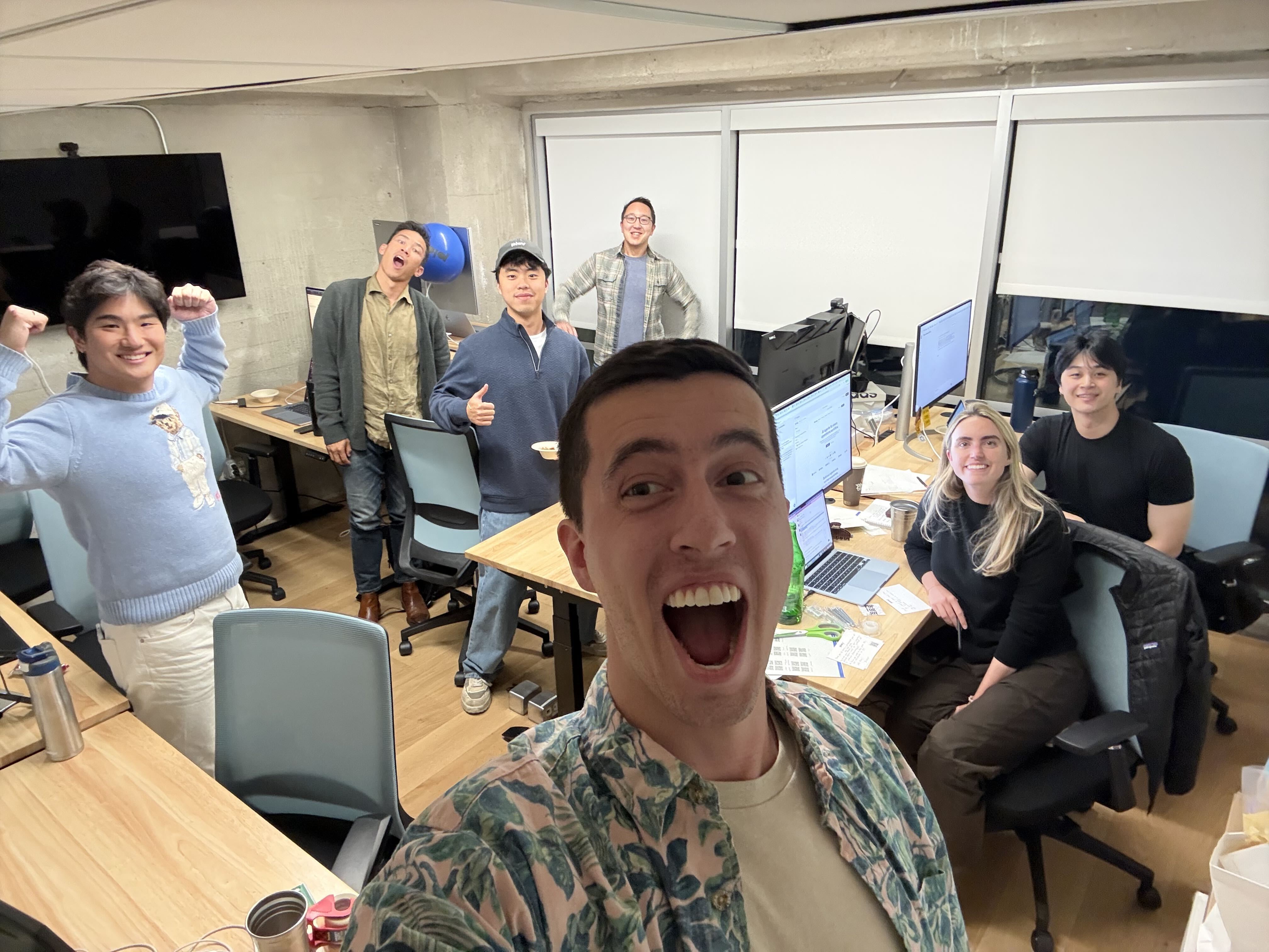 The Ploy team together in the office