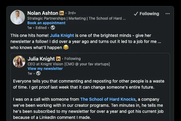 Nolan Ashton · School of Hard Knocks
