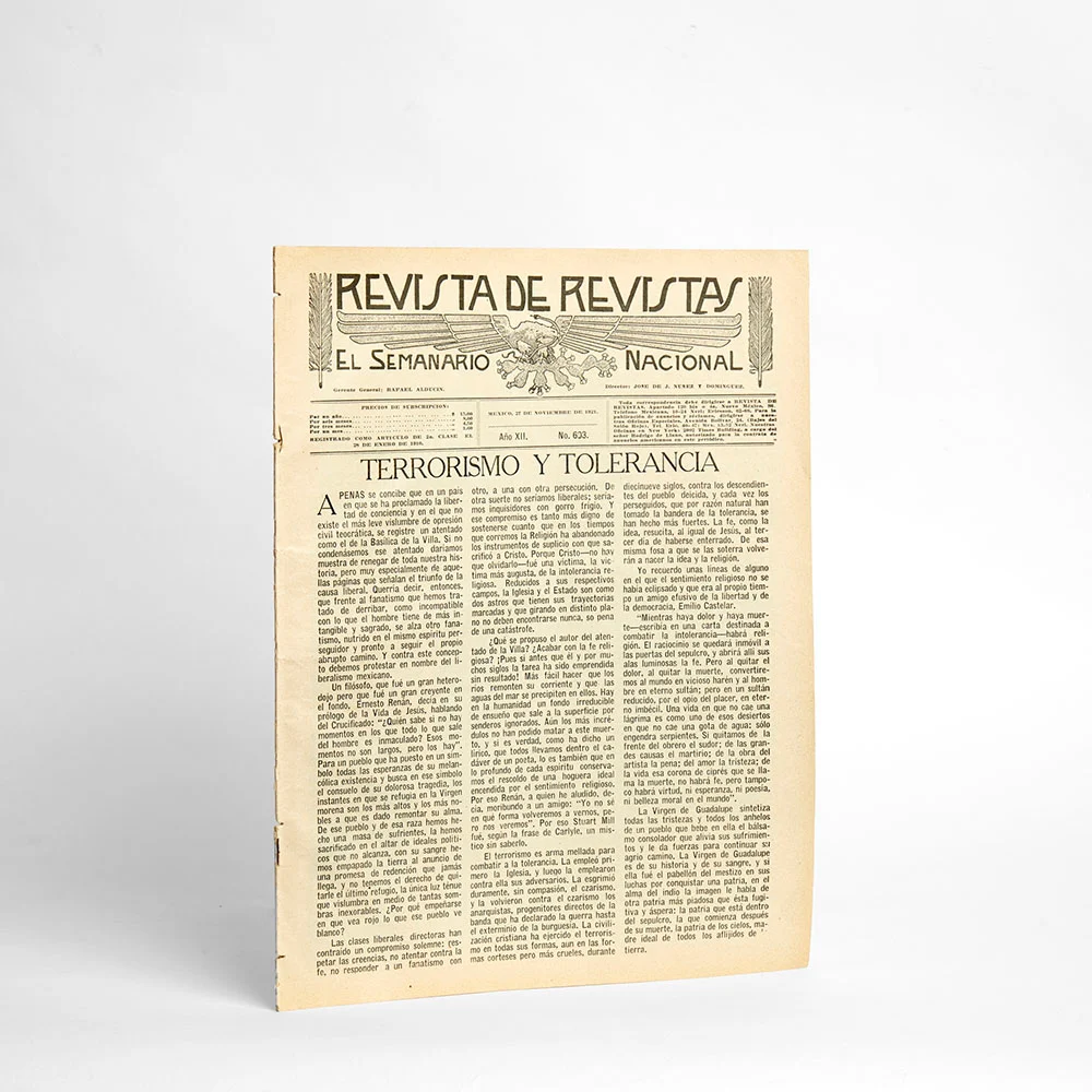 Revista de Revistas, Año XII, No. 603