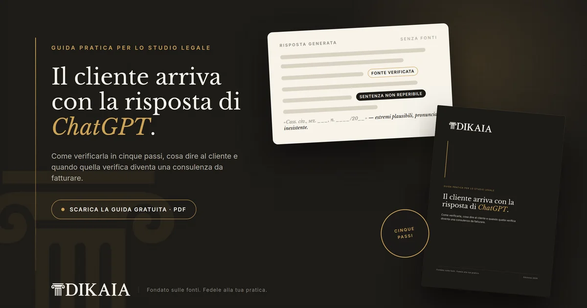 Guida DIKAIA: il cliente arriva con la risposta di ChatGPT