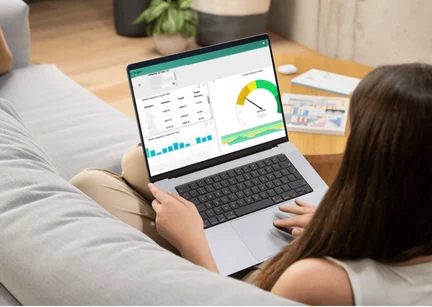 data on computer