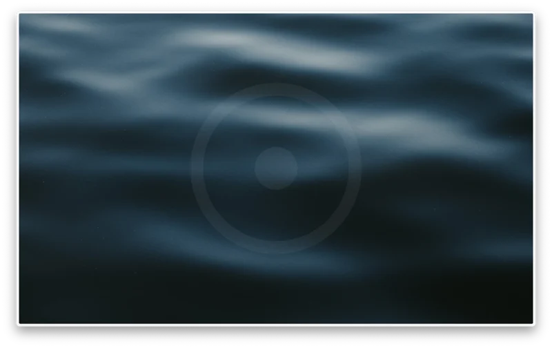 Micromove product artwork, a soft circle in dark blue clouds