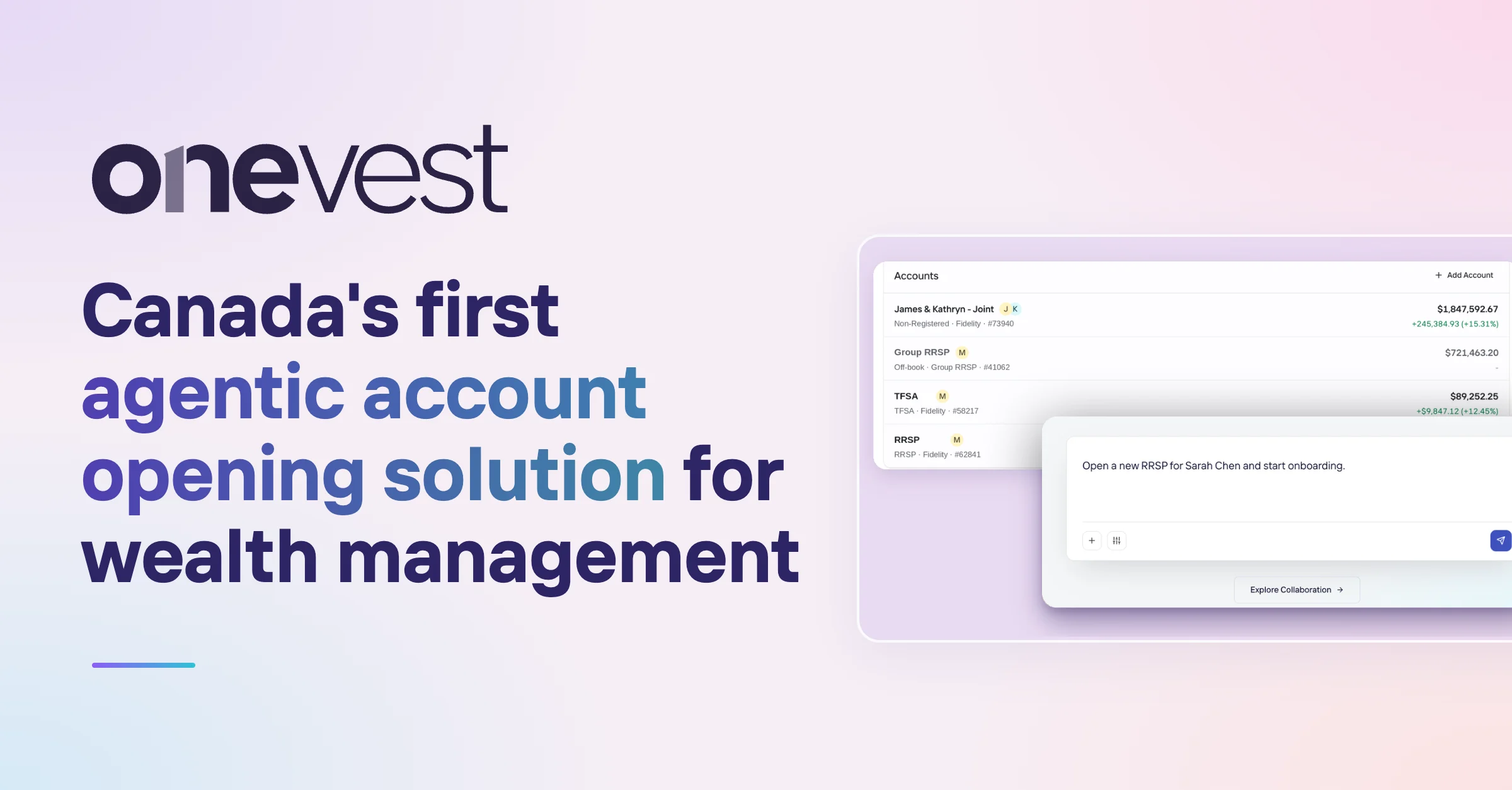 OneVest Launches Canada’s First Agentic Account Opening Solution for Wealth Management