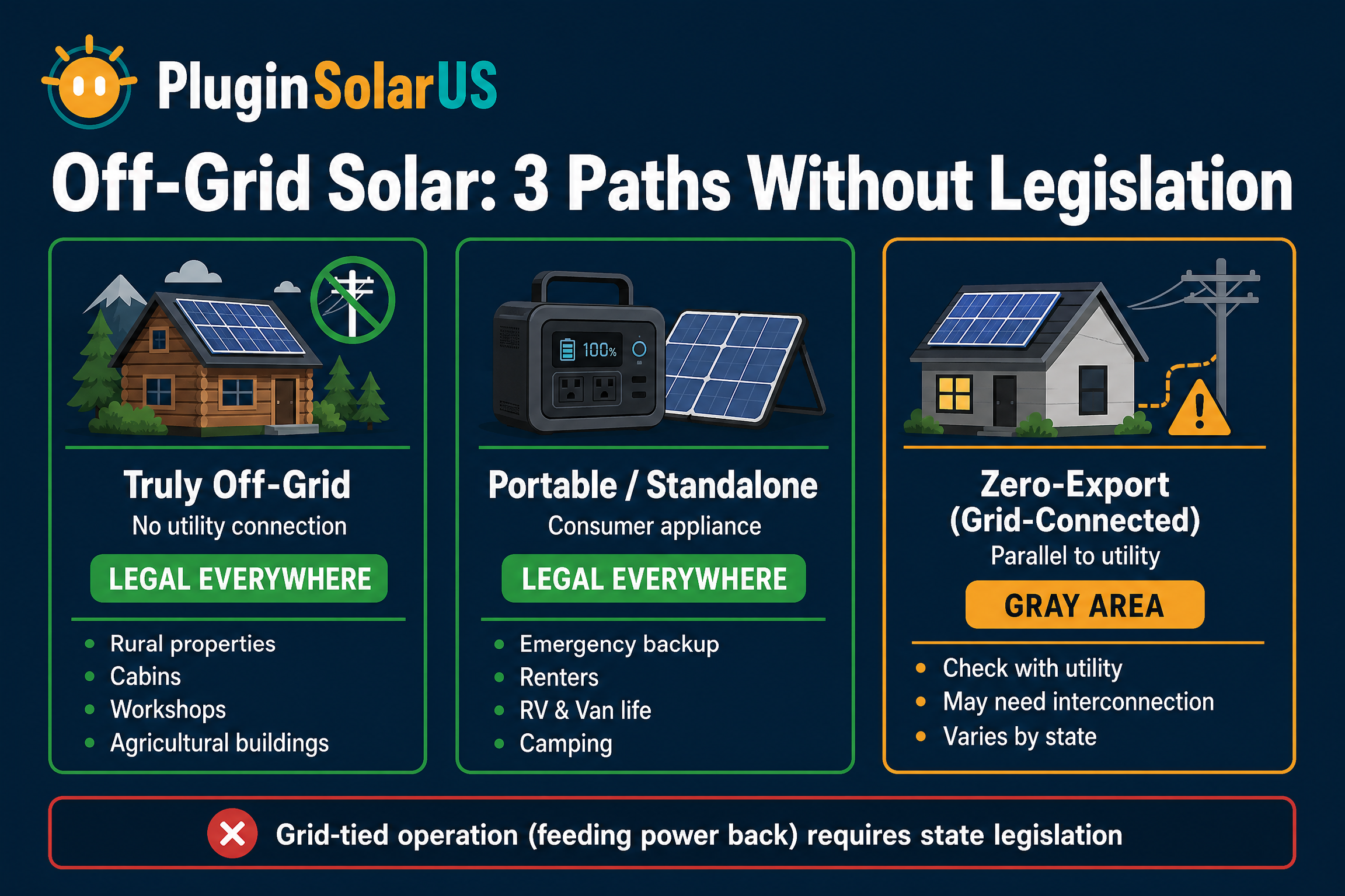 Off-Grid Plug-In Solar Infographic