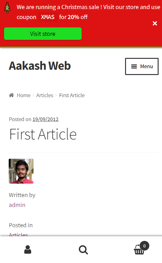 Announcer – Sticky Message Banner, Notification Bar – Add to Top, Bottom of your Website