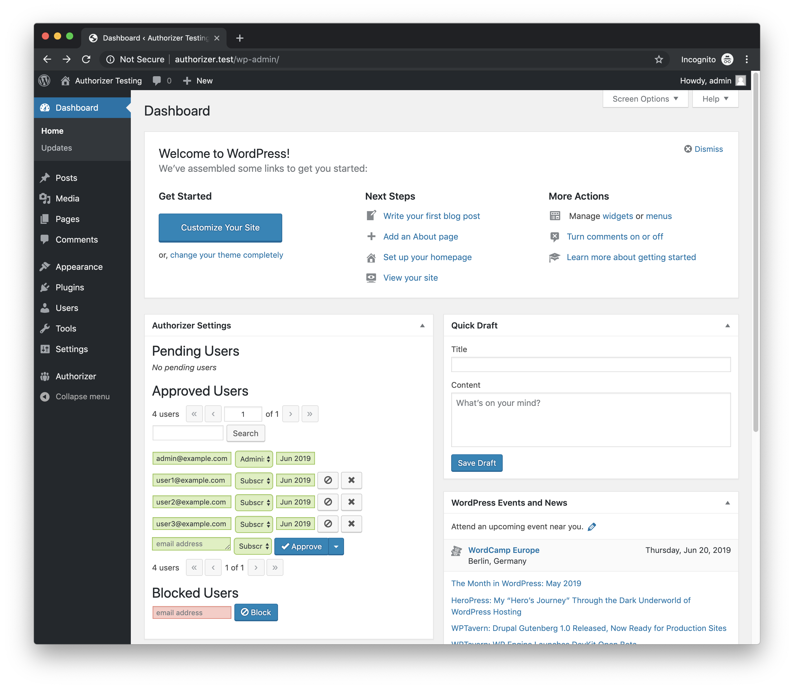 Authorizer