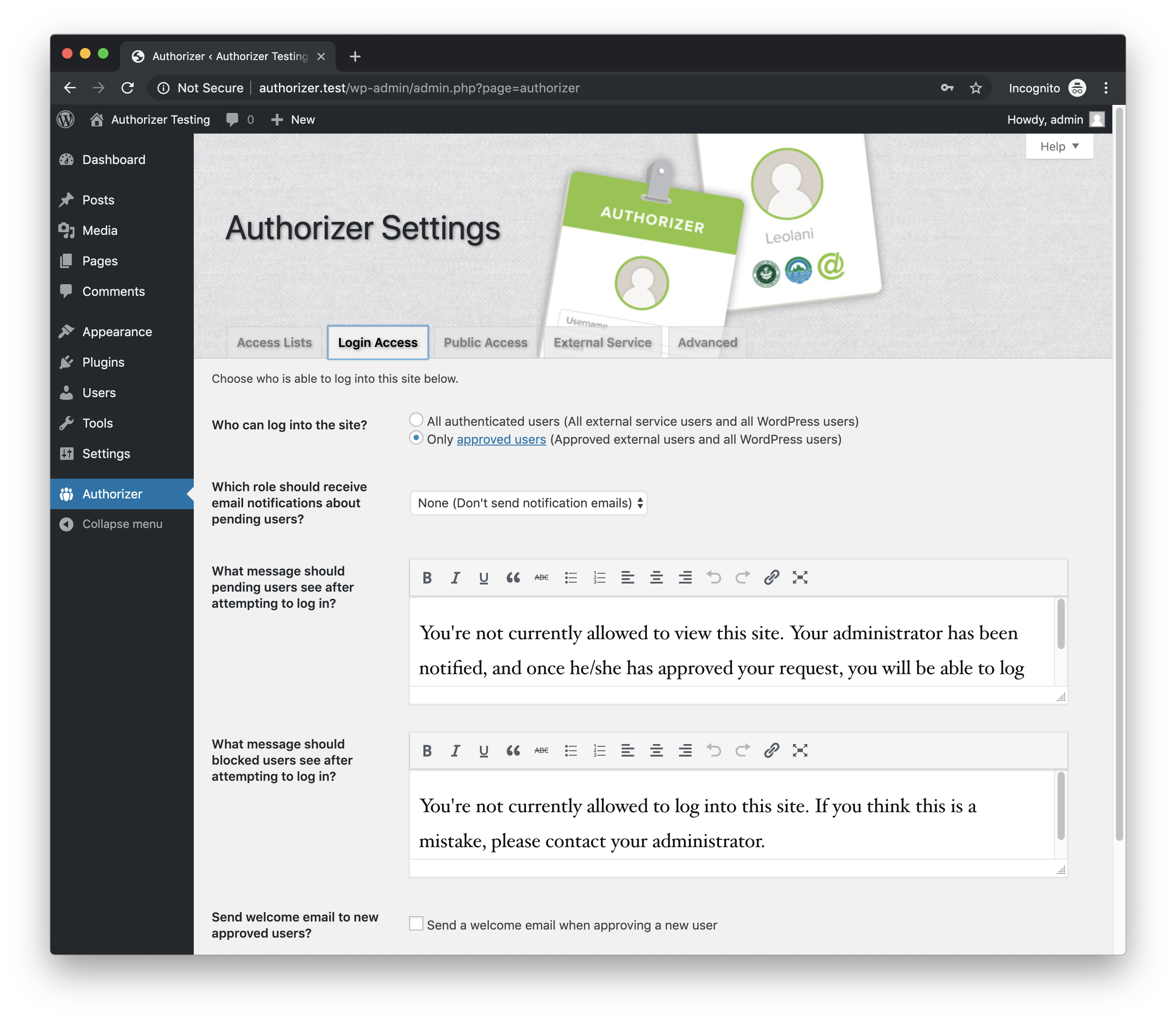 Authorizer