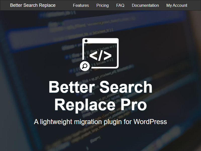Better Search Replace