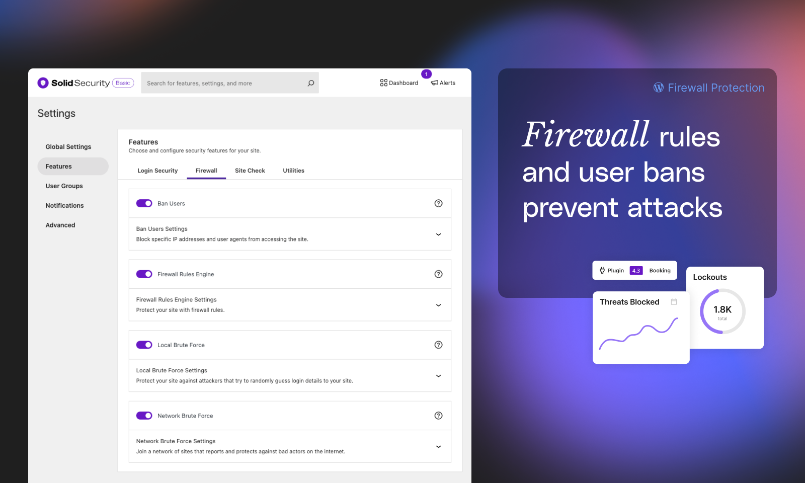 Solid Security – Password, Two Factor Authentication, and Brute Force Protection