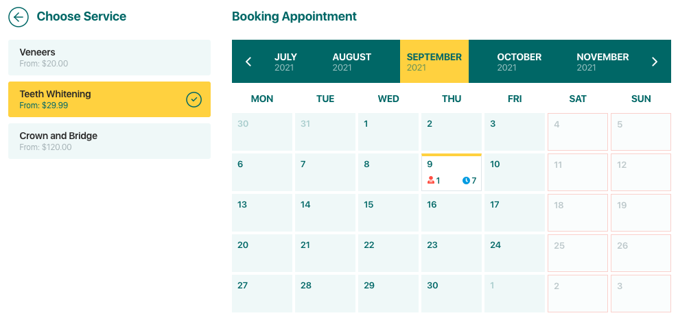 Booking Calendar | Appointment Booking | Bookit