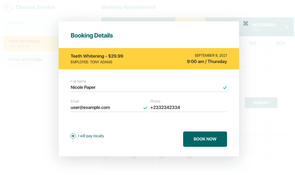 Booking Calendar | Appointment Booking | Bookit