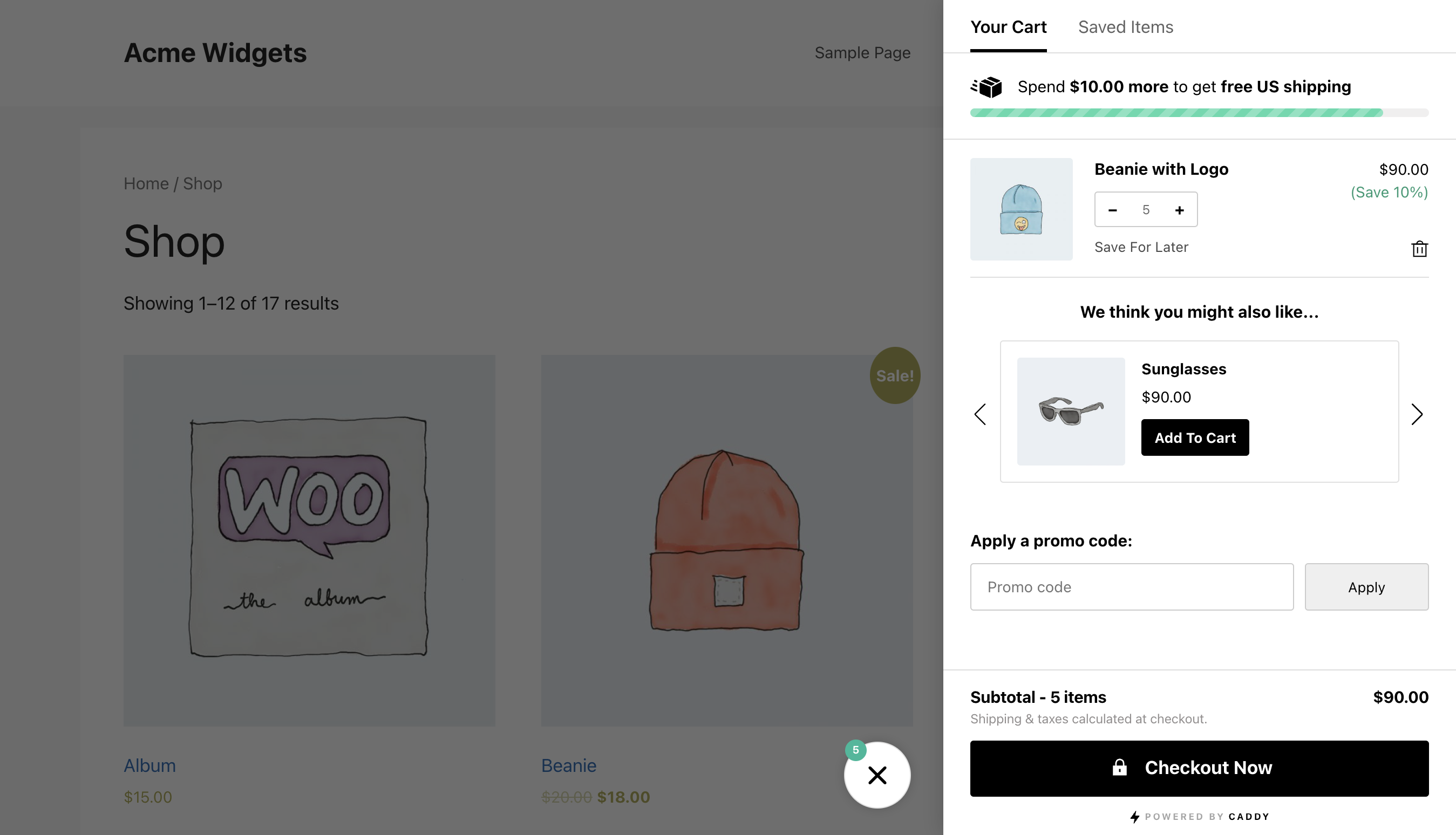 Caddy – Smart Side Cart for WooCommerce