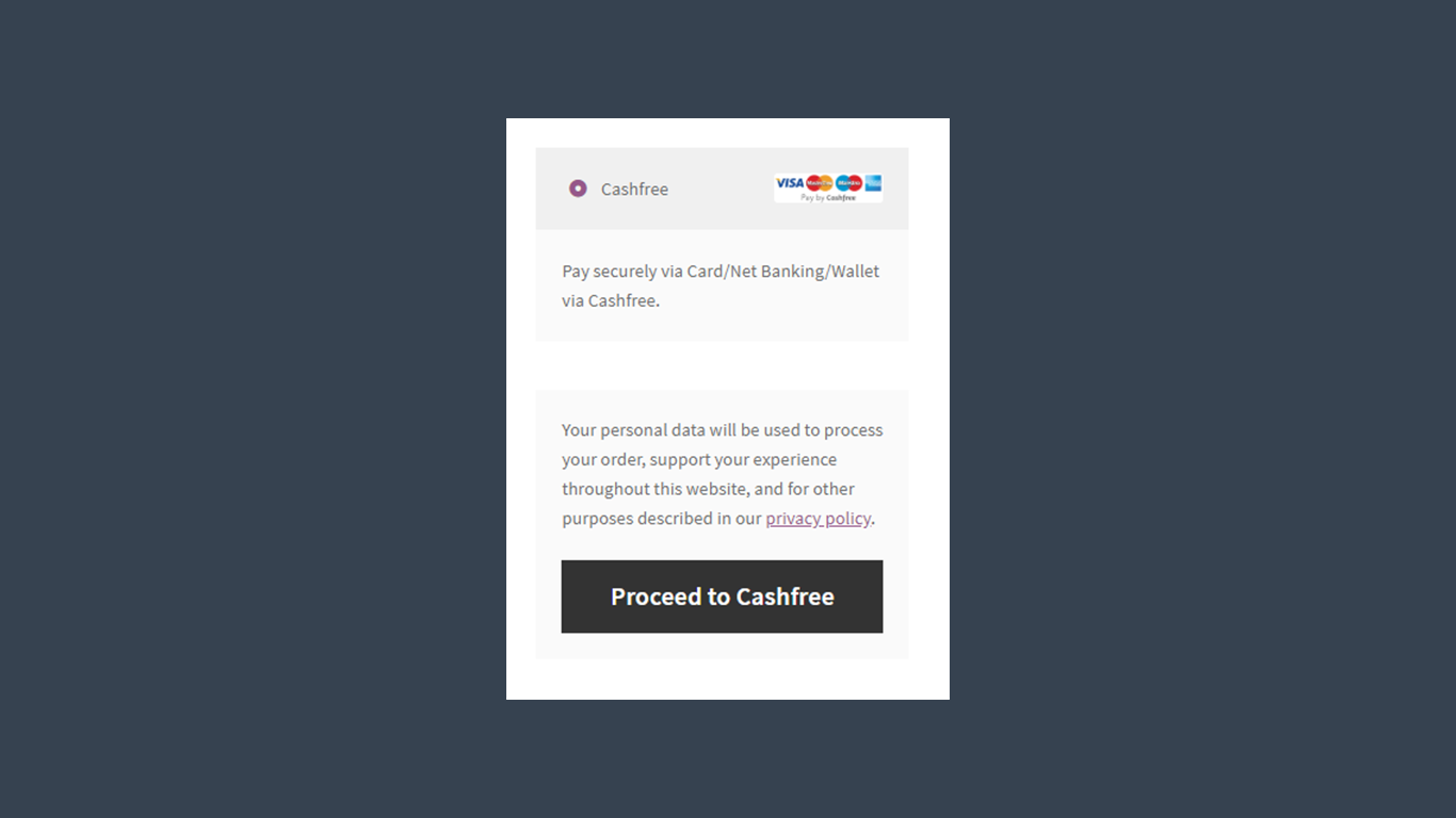 Cashfree for WooCommerce