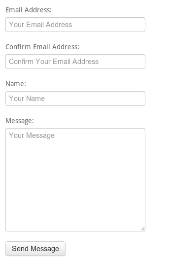 Contact Form Clean and Simple