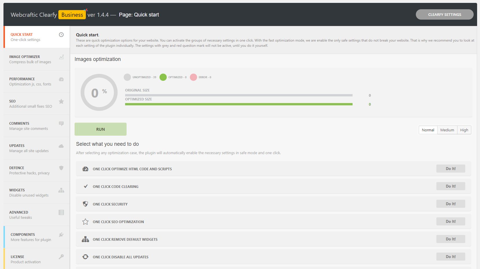 Clearfy Cache – WordPress optimization plugin, Minify HTML, CSS & JS, Defer