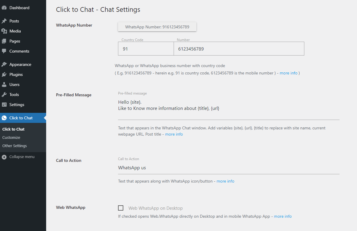 Click to Chat &#8211; HoliThemes