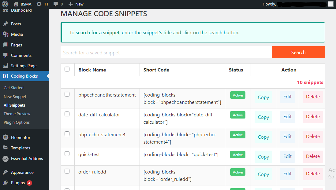 Coding Blocks