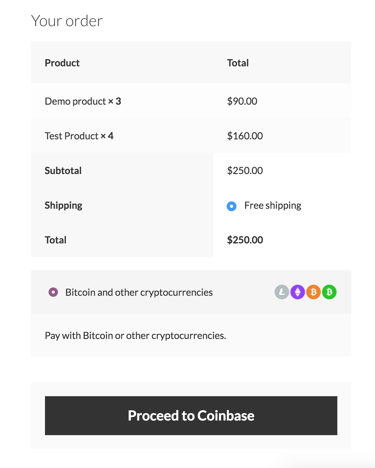 Coinbase Commerce Payment Gateway for WooCommerce