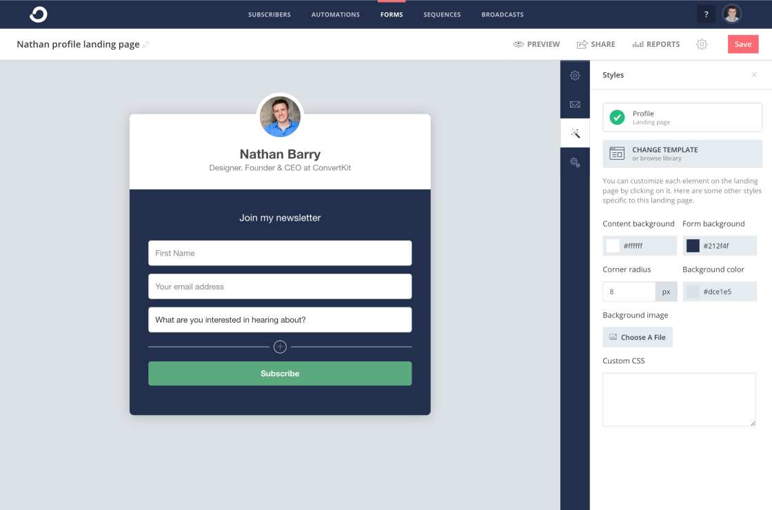 ConvertKit – Email Newsletter, Email Marketing, Subscribers and Landing Pages