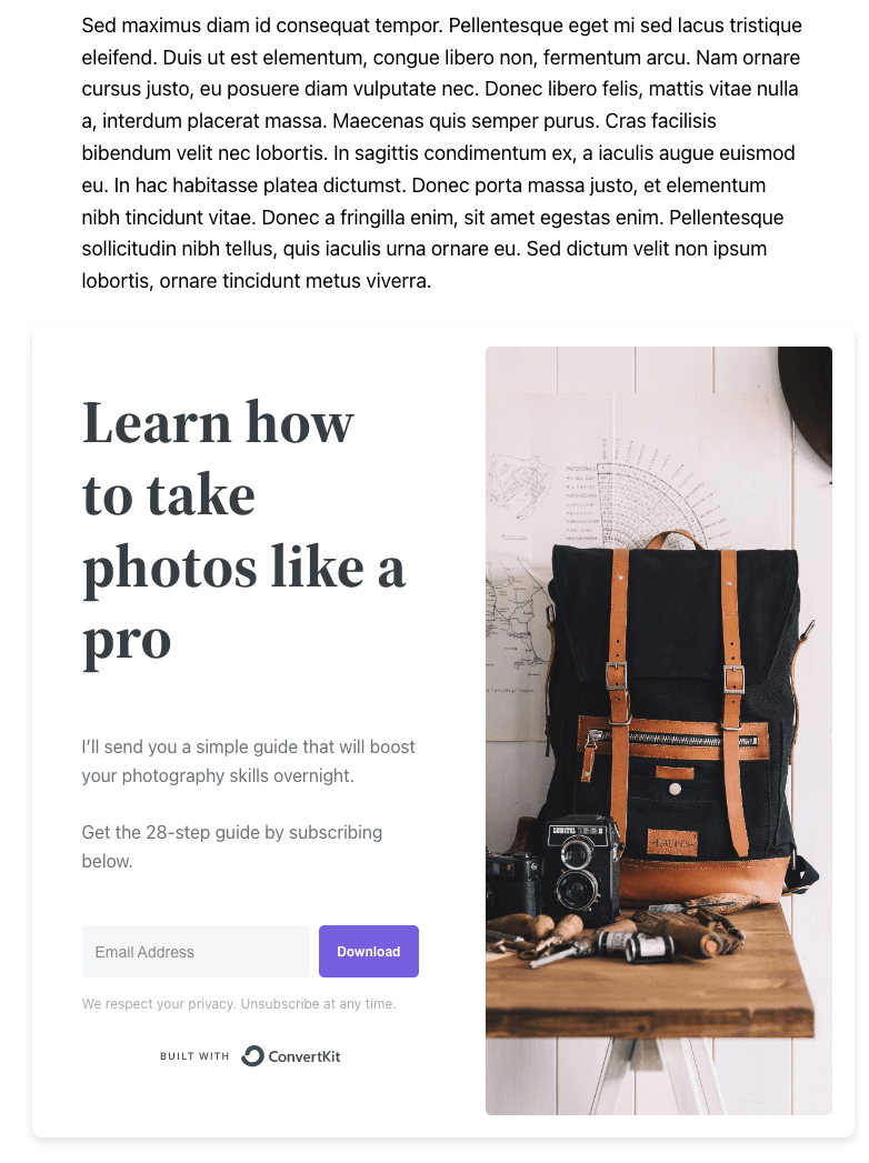 ConvertKit – Email Newsletter, Email Marketing, Subscribers and Landing Pages
