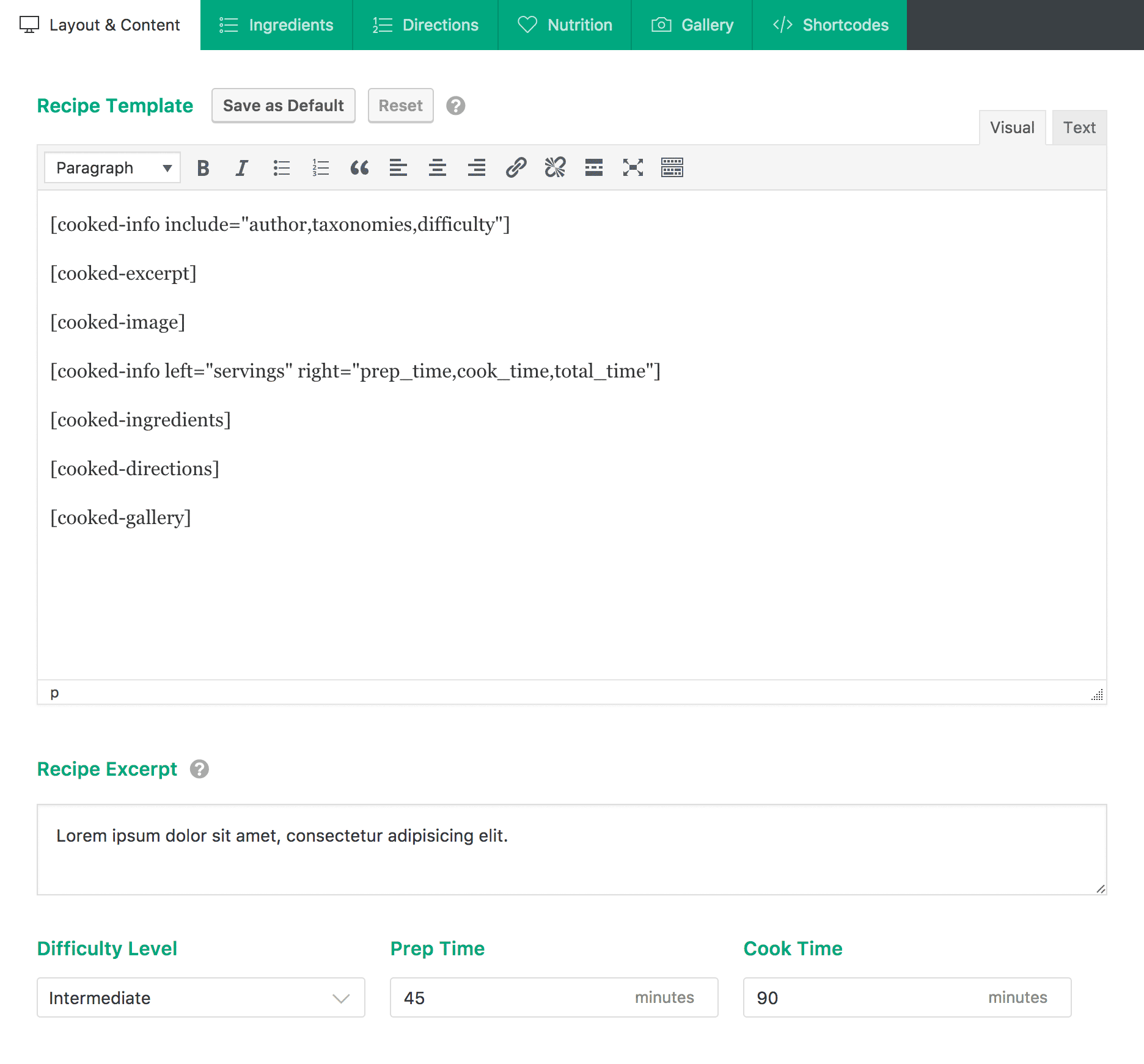 Cooked – Recipe Management