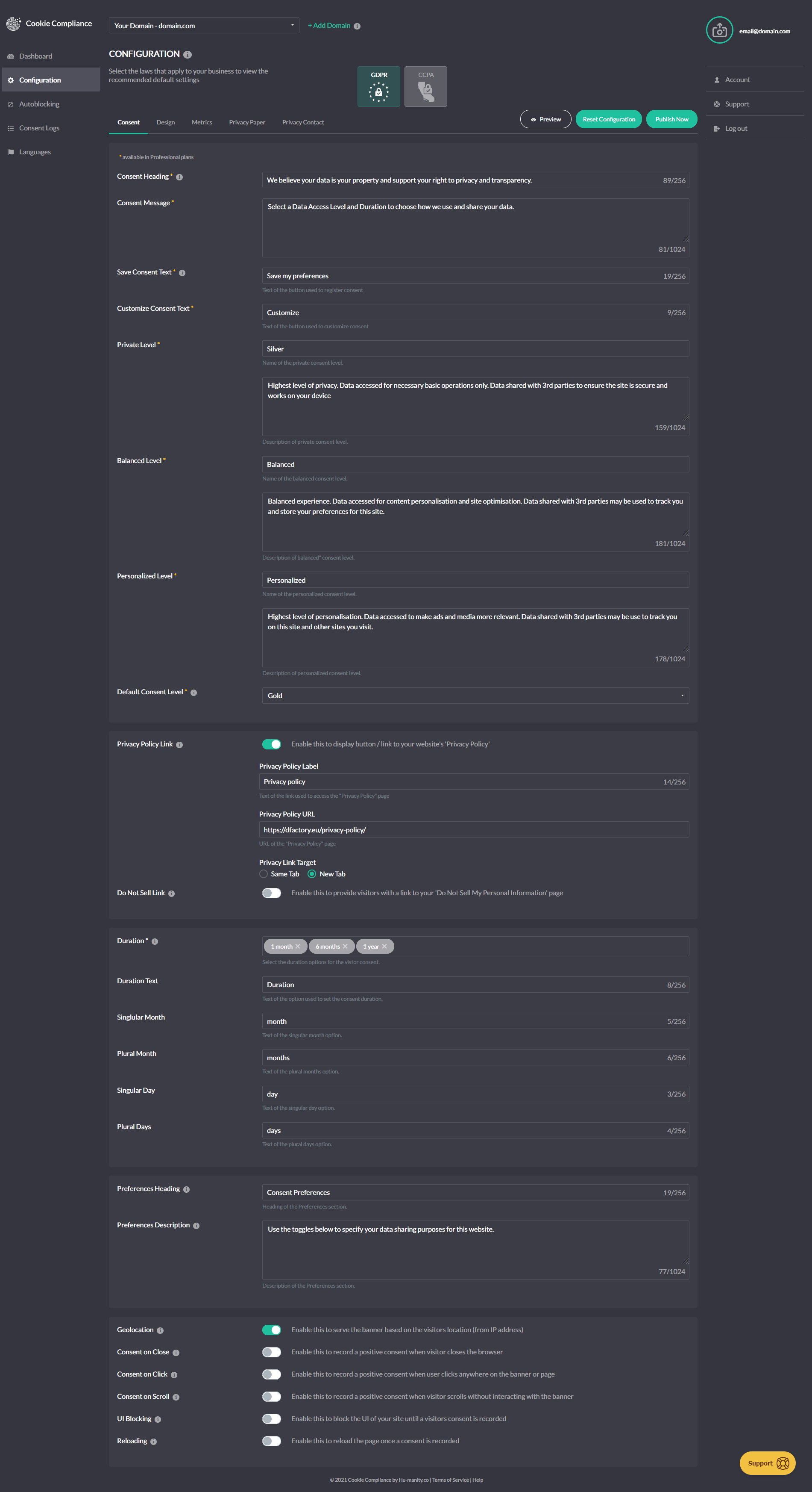 Cookie Notice & Compliance for GDPR / CCPA Plugin Review