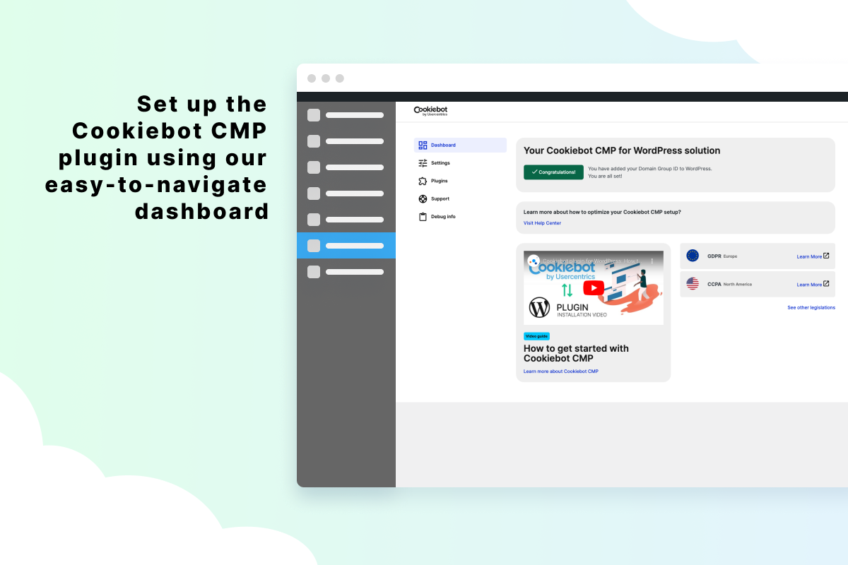 Cookie banner plugin for WordPress – Cookiebot CMP by Usercentrics
