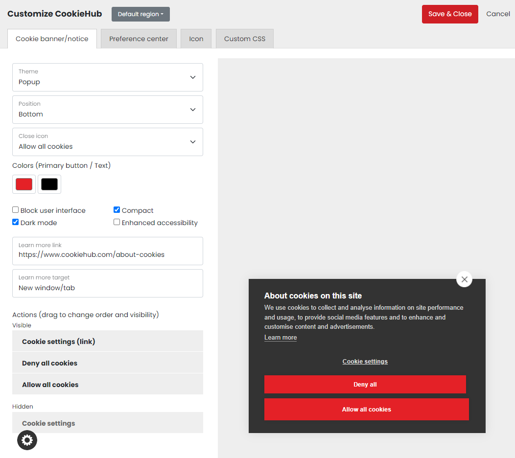 CookieHub – Cookie Consent Banner (DSGVO, CCPA, RGPD and GDPR compliance)