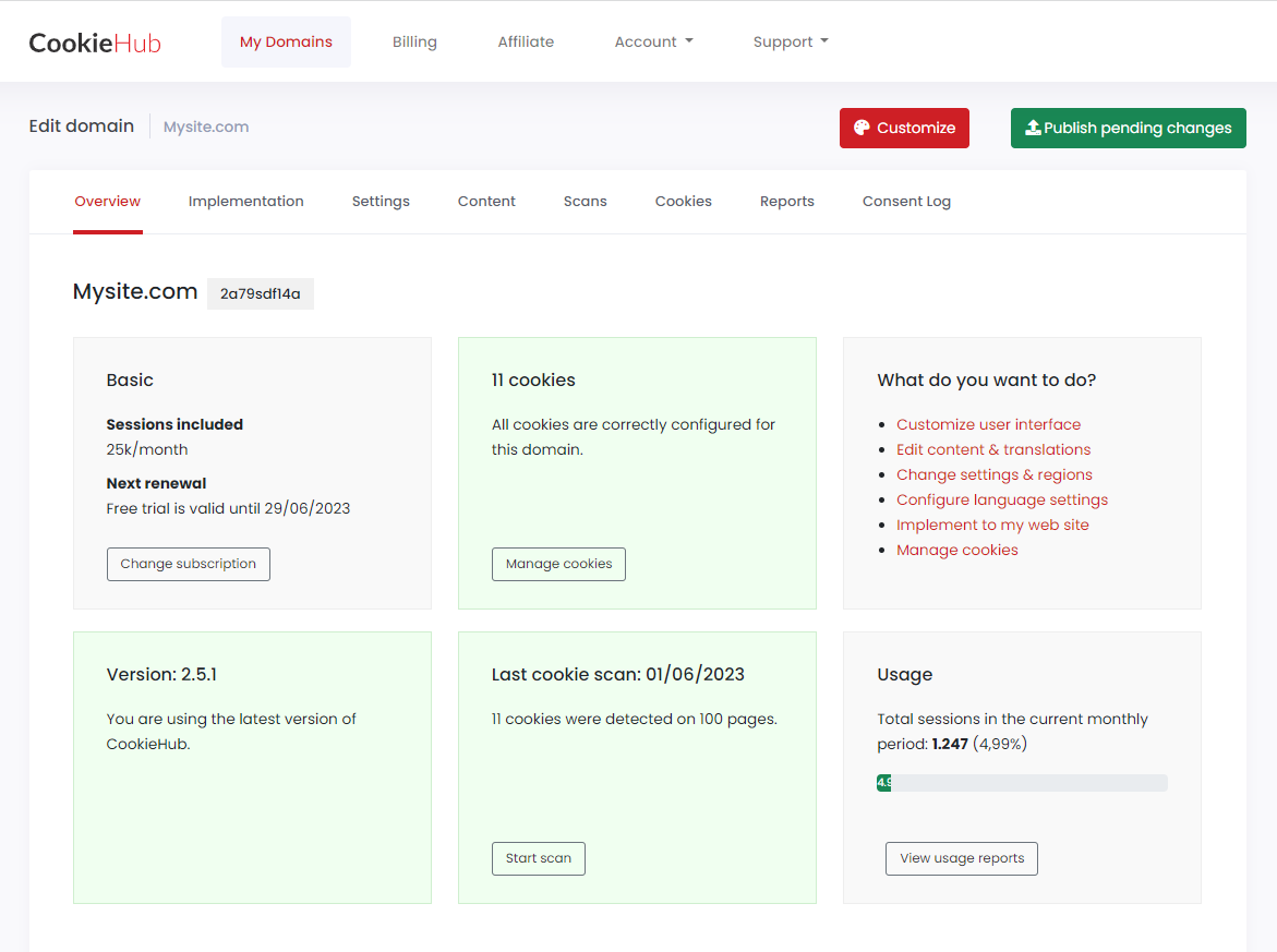 CookieHub – Cookie Consent Banner (DSGVO, CCPA, RGPD and GDPR compliance)