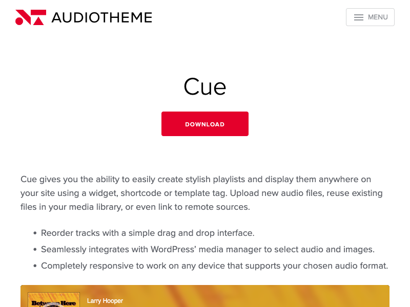 Cue by AudioTheme.com