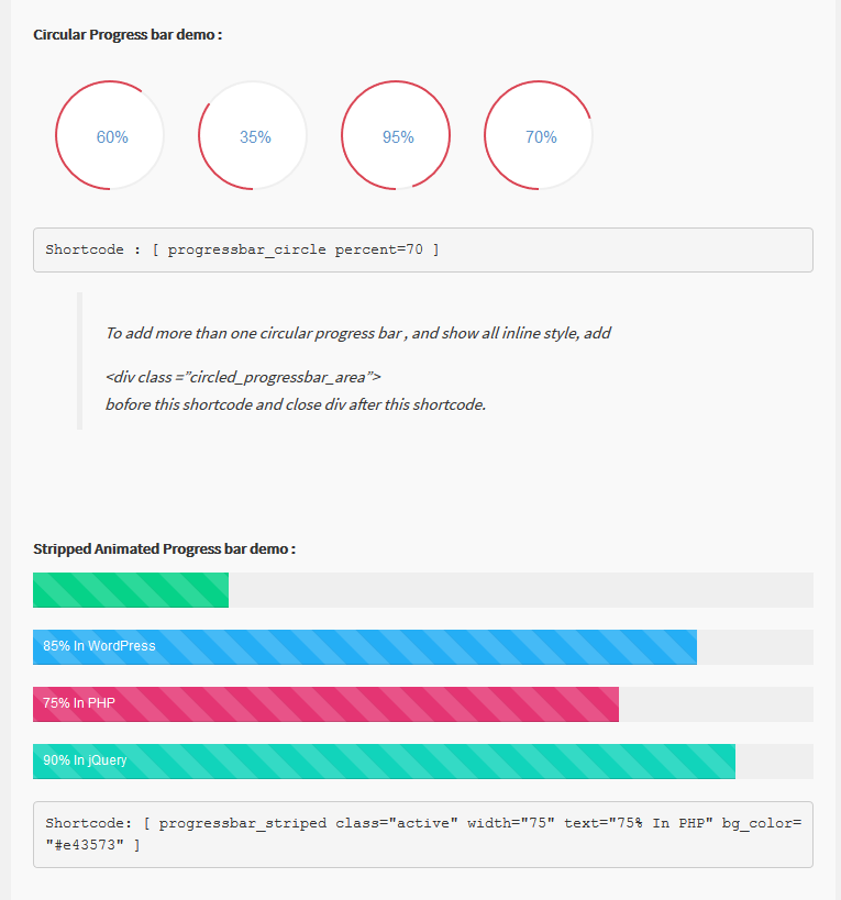Custom progress bar